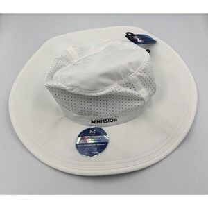 Mission Cooling Anywhere Boonie Hat White Adult O/S UPF50 Cooling